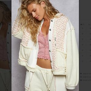 POL “ Chicago 7 “ POL Quilted Thermal Jacket with Waist String and Hood BR75